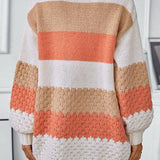 Oversized strikket cardigan – Løs strik med åben front
