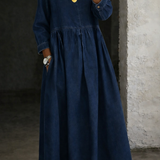 Sophie | Peter Pan Collar Denim Dress