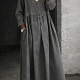 Sophie | Peter Pan Collar Denim Dress