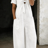 Freya | Short-Sleeve V-Neck Jumpsuit