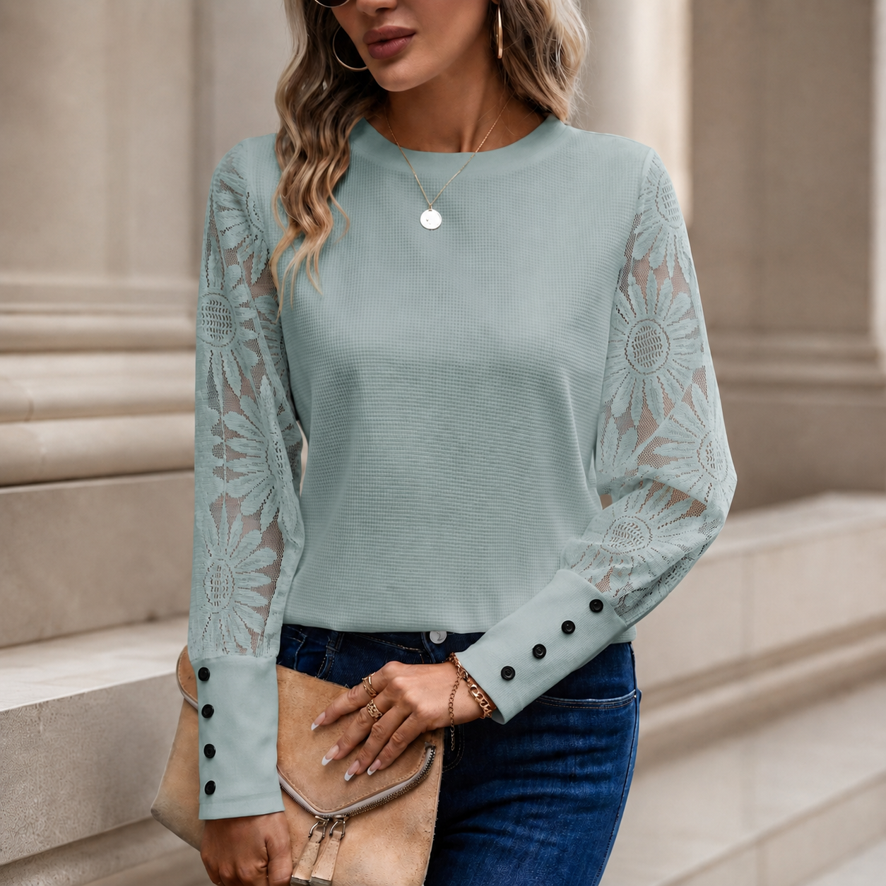 Hadley™ Blonde-Syede Top