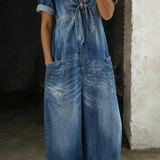 Freya | Short-Sleeve V-Neck Jumpsuit