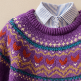 Vossara | Klassisk Vintage Strikbluse