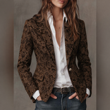 Rosamund | Paisley Jacquard Blazer