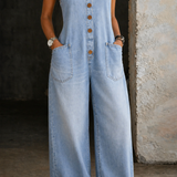 Florence | Vintage Washed Cotton Dungarees
