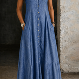 Ruby | Long Denim Dress