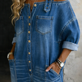 Isla | Off-the-Shoulder Denim Jumpsuit