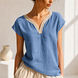 Elira Afslappet V-hals Top