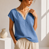 Elira Afslappet V-hals Top