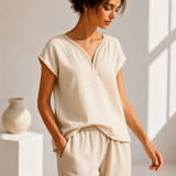 Elira Afslappet V-hals Top