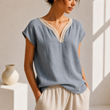 Elira Afslappet V-hals Top