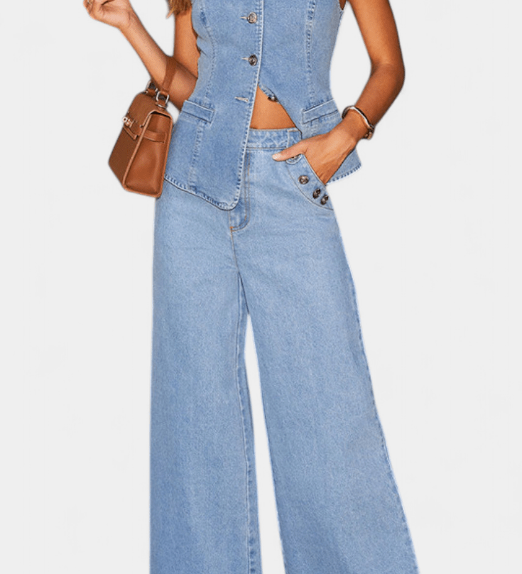 Emma | Denim sæt