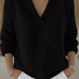 Violeta | Løs sweater med V-hals