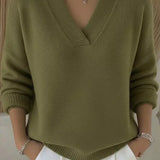 Violeta | Løs sweater med V-hals