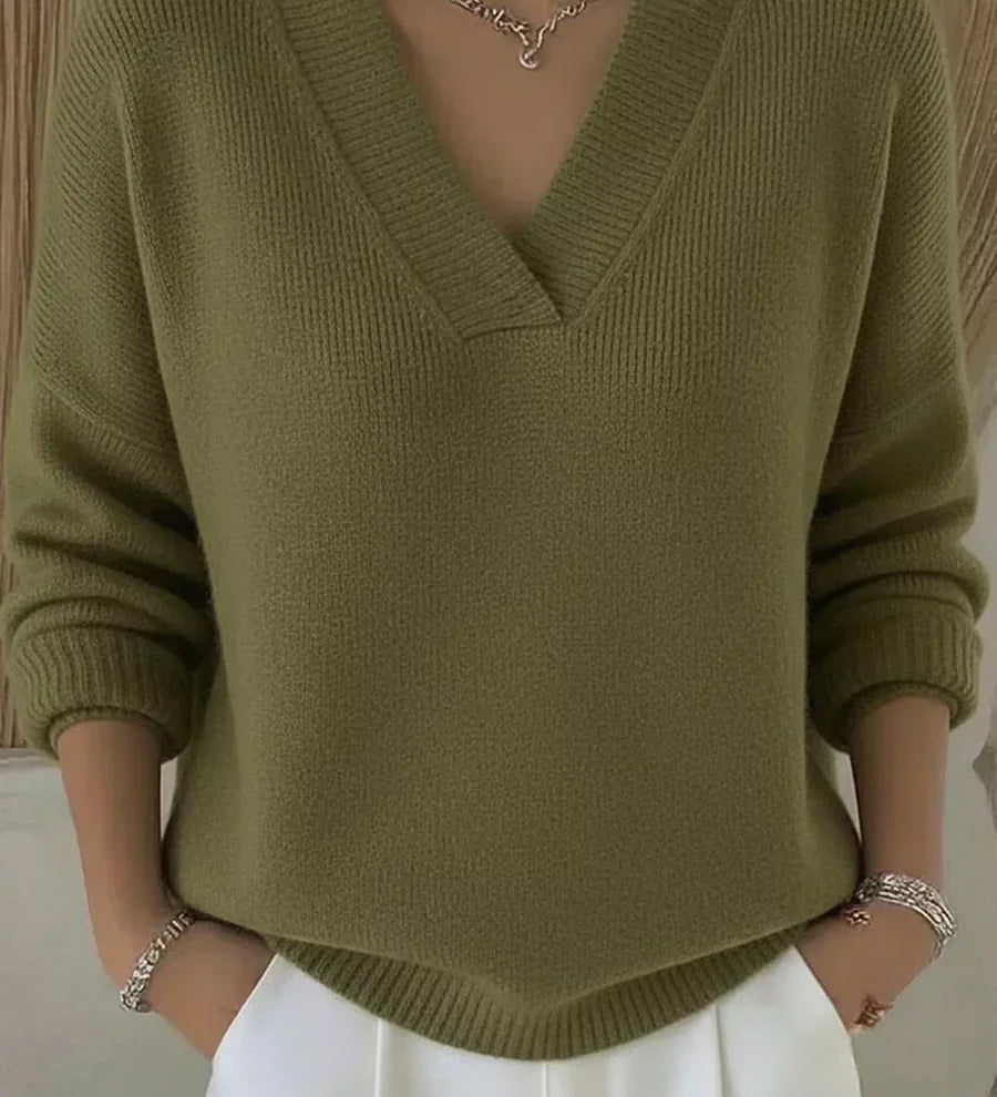 Violeta | Løs sweater med V-hals