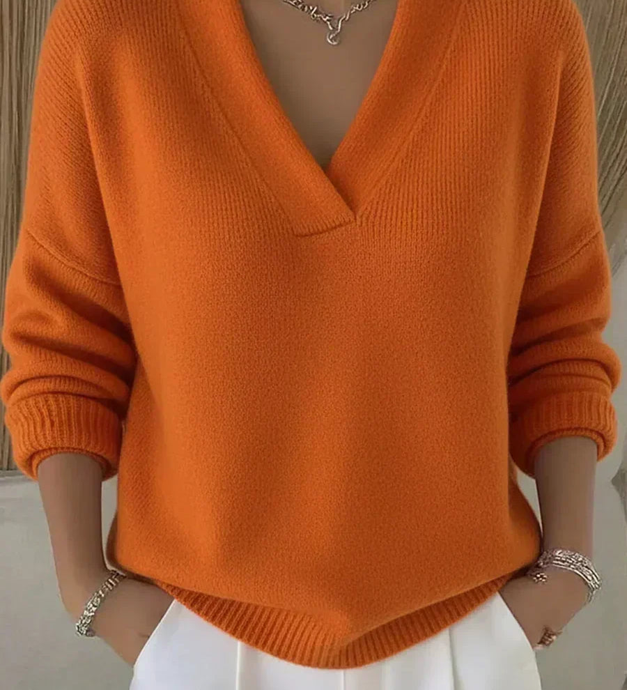 Violeta | Løs sweater med V-hals