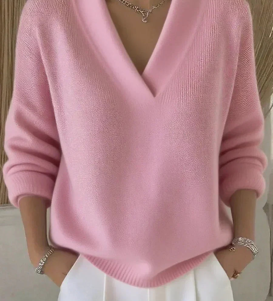 Violeta | Løs sweater med V-hals