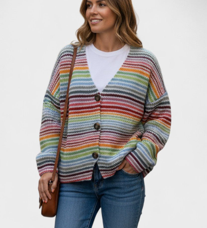 Fran™ | Livlig cardigan med knapper