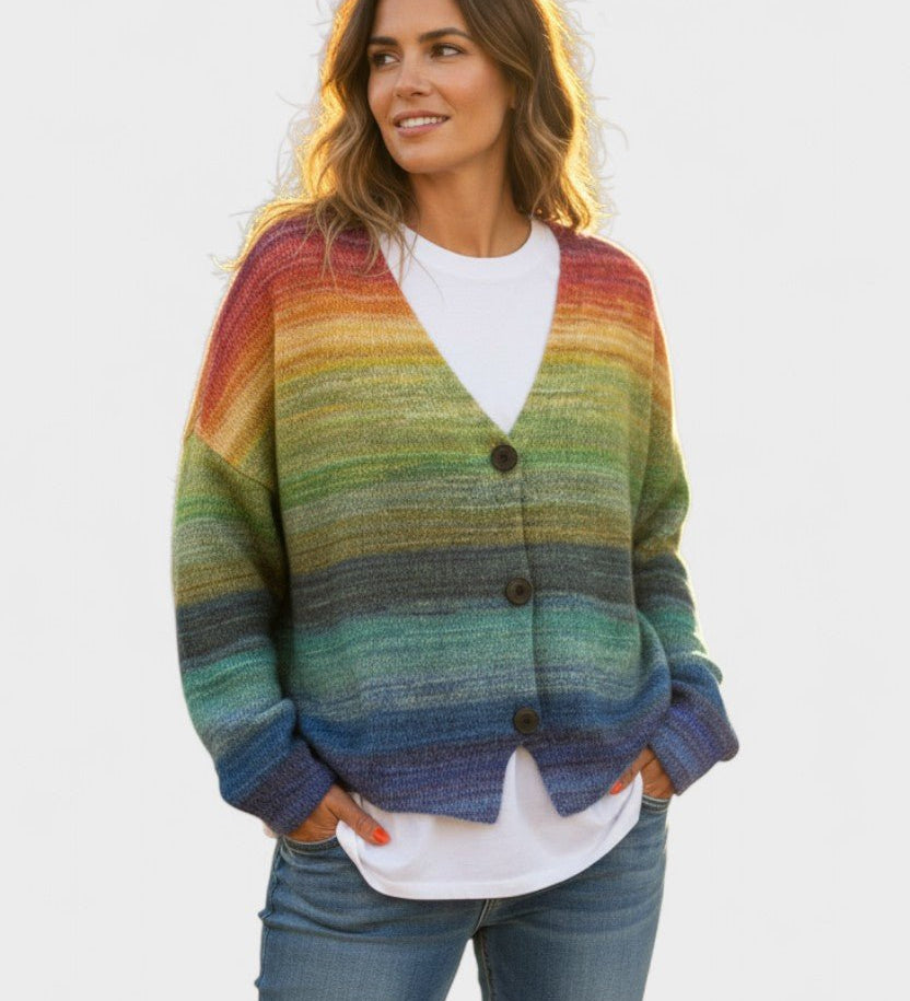 Fran™ | Livlig cardigan med knapper