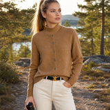 Blød cardigan med knapper