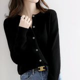 Blød cardigan med knapper