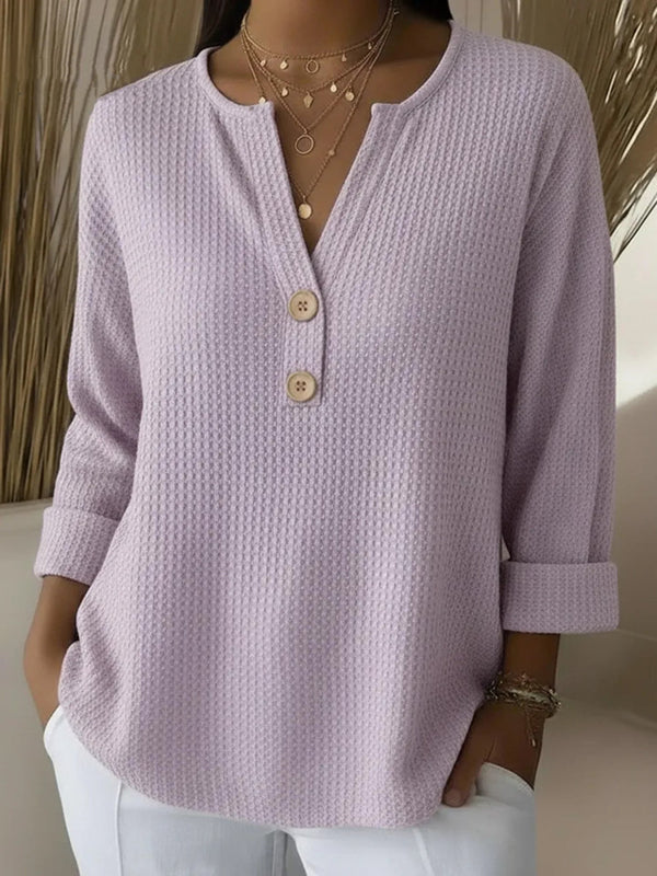 Lucinda - Henley Knap Top