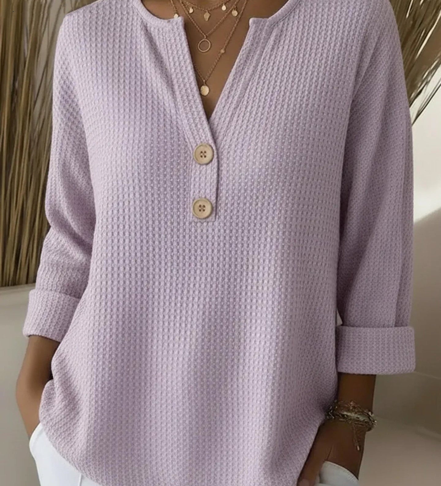Lucinda™ | Blød Henley-trøje til kvinder