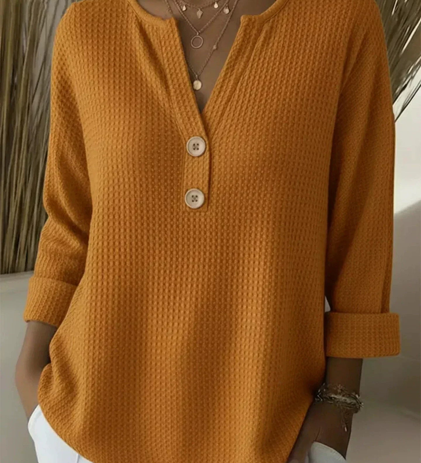 Lucinda™ | Blød Henley-trøje til kvinder