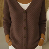 Leonor | Quiltet cardigan med knapper