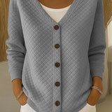 Leonor | Quiltet cardigan med knapper