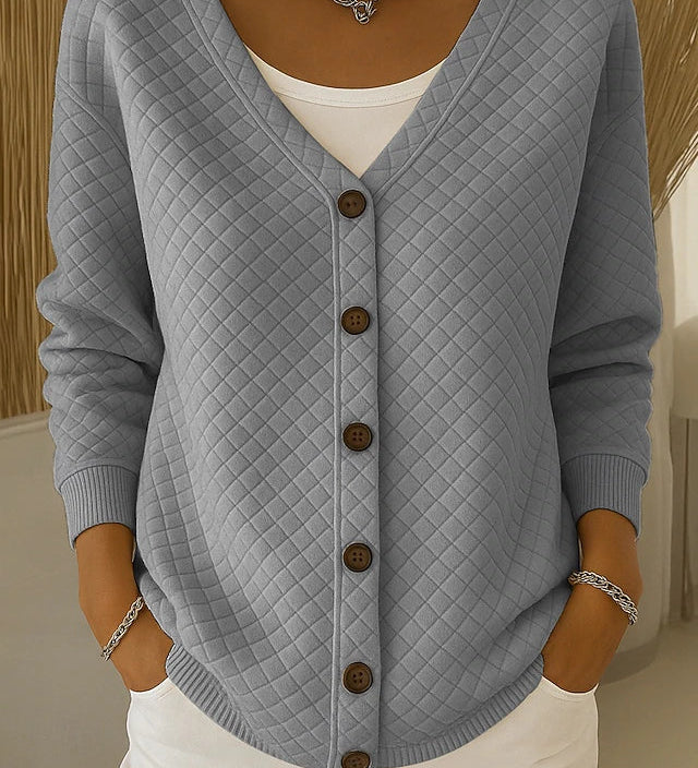 Leonor | Quiltet cardigan med knapper