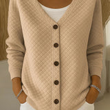Leonor | Quiltet cardigan med knapper