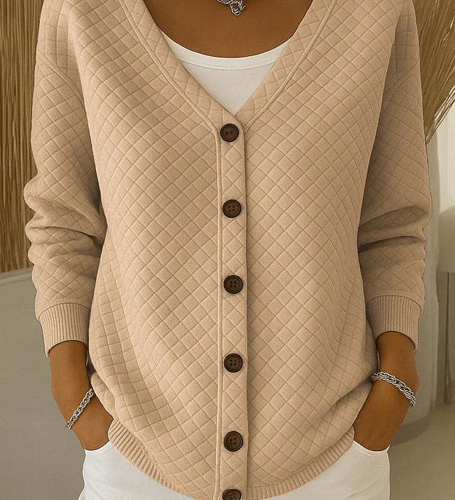 Leonor | Quiltet cardigan med knapper