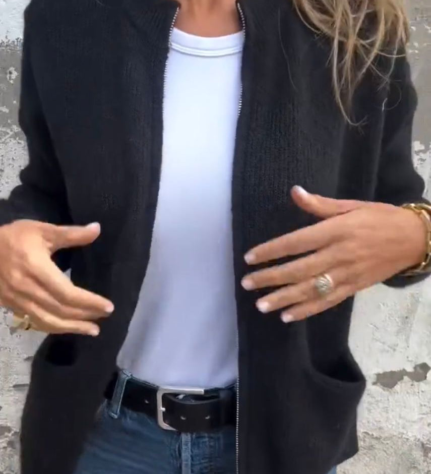 Minimalistisk cardigan til kvinder