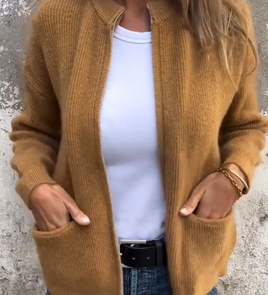 Minimalistisk cardigan til kvinder