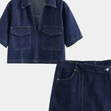 Malina | Denim sæt