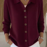 Josefina | Cardigan med krave og knapper