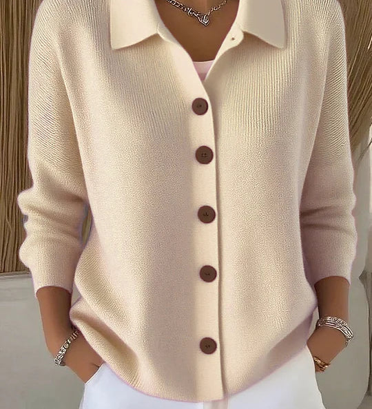 Josefina | Cardigan med krave og knapper