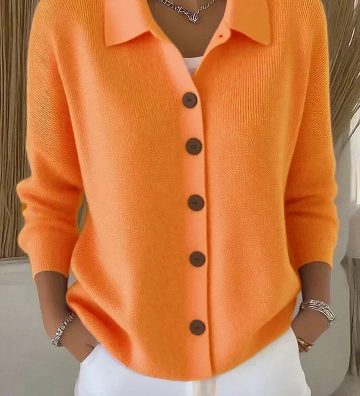 Josefina | Cardigan med krave og knapper