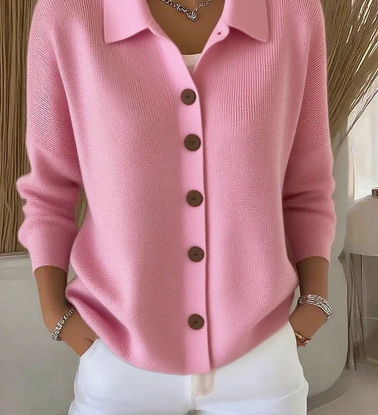Josefina | Cardigan med krave og knapper