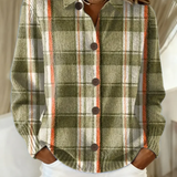 Hazel | Oliven Ternet Knappet Cardigan