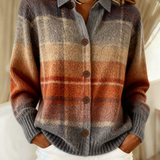 Edith | Efterårs Ombre Ternet Cardigan