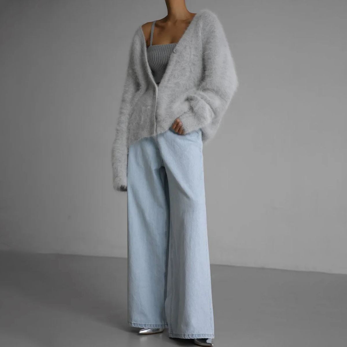 Eliza | Komfortabel Pels Cardigan