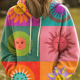 Florianne™ | Rainbow Sunburst Graphic Hoodie