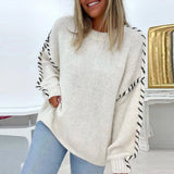 Nina | Varm Strikket Sweater