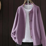 Elara | Perleknap cardigan