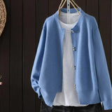 Elara | Perleknap cardigan