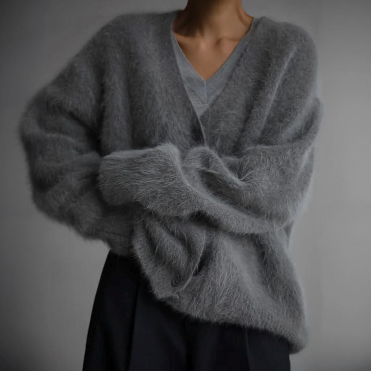 Eliza | Komfortabel Pels Cardigan