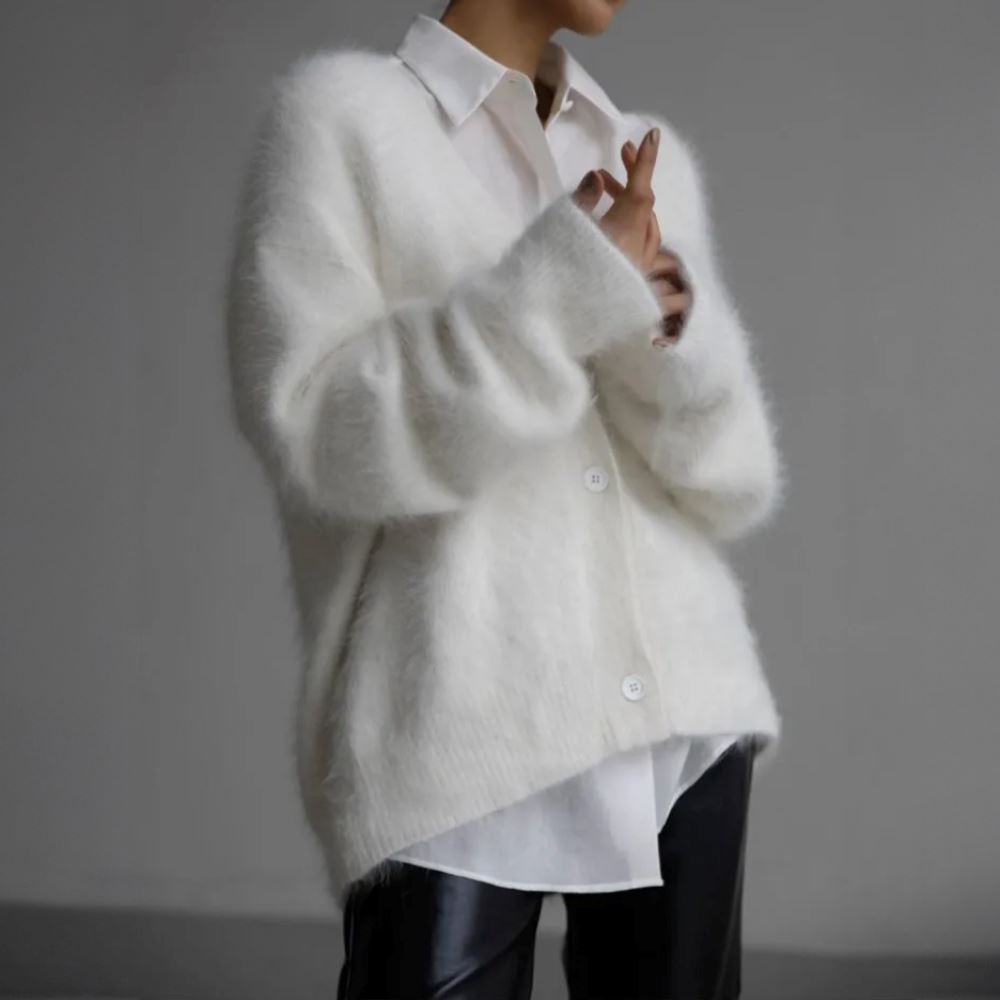 Eliza | Komfortabel Pels Cardigan