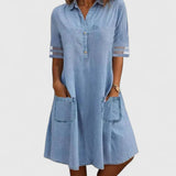 Imogen | Figure-Flattering Denim Dress